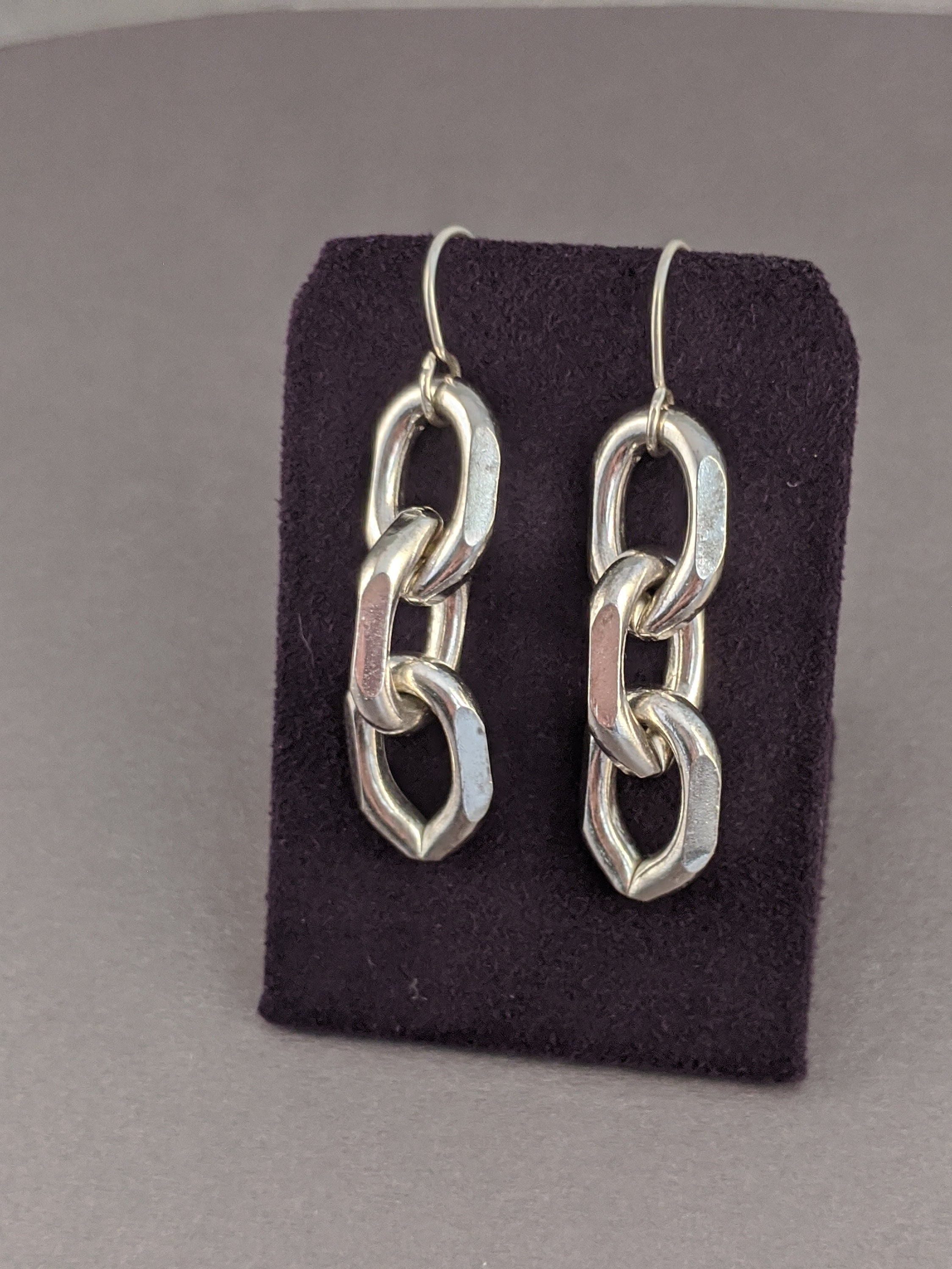 Chunky Chain Link Earrings Thick Chain Link Earrings Etsy