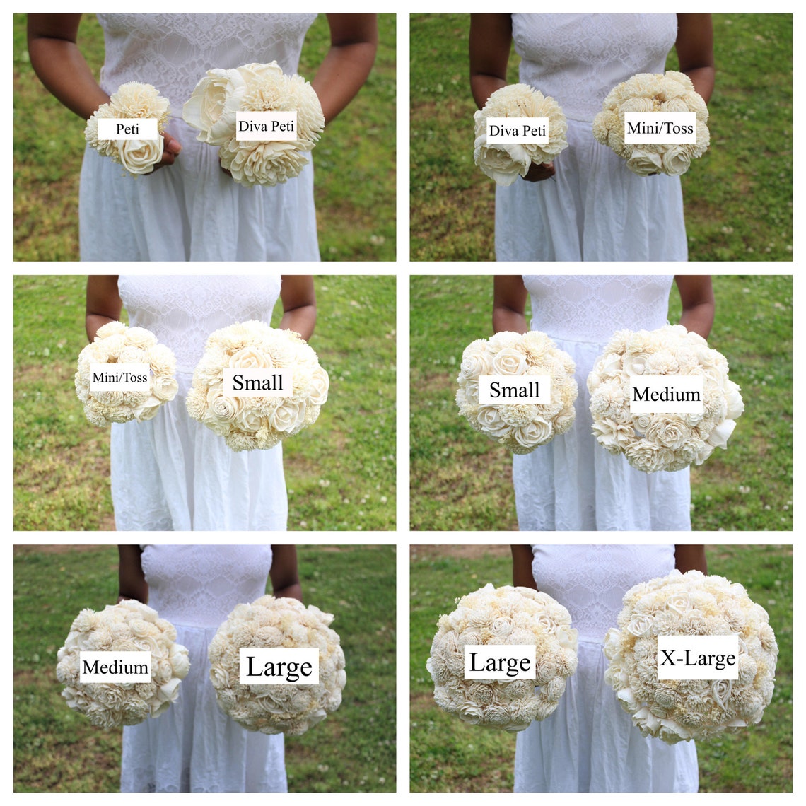 Sola Wood Flower Samples in Your Color Choice Etsy