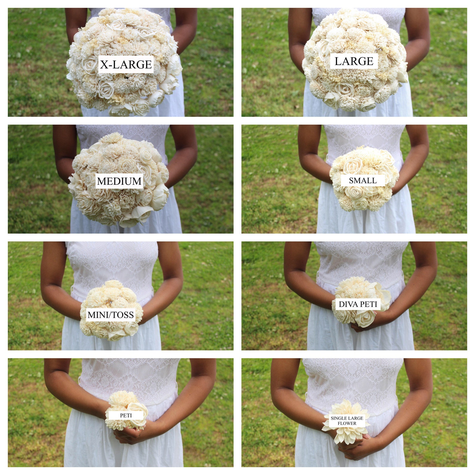 Sola Wood Flower Samples in Your Color Choice Etsy