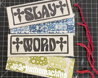 SLAY + WORD Double Sided Bookarks (2 Pack!)