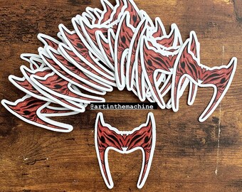 3 Pack Scarlet Witch Crown Stickers