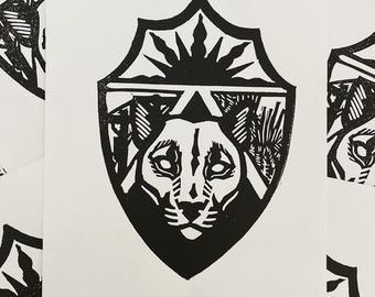 ARTINTHEMACHINE Crest Relief Print