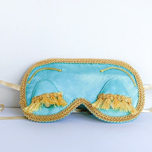 Breakfast at Tiffanys eye mask with crystals - Holly Golightly sleep mask - Original high quality materials, Audrey Hepburn eye pillow