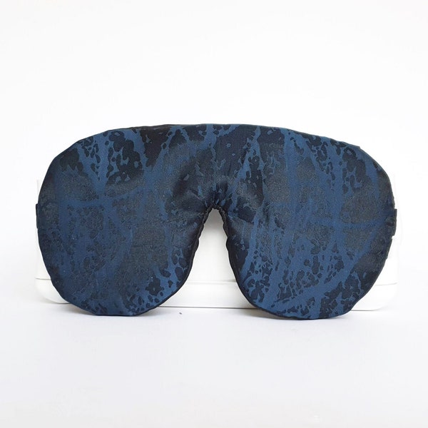 ORGANIC Silk Eye sleep mask - Certified pure silk mask - Soft eye pillow - Women and Men eye mask - Travel mask - Fully adjustable