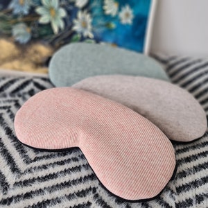 Maschera per dormire Soft Eye - Cuscino per occhi in cotone biologico - Maschera per occhi da uomo - Maschera per occhi unisex - Mascherina per il pigiama - Maschera da viaggio per la copertura degli occhi