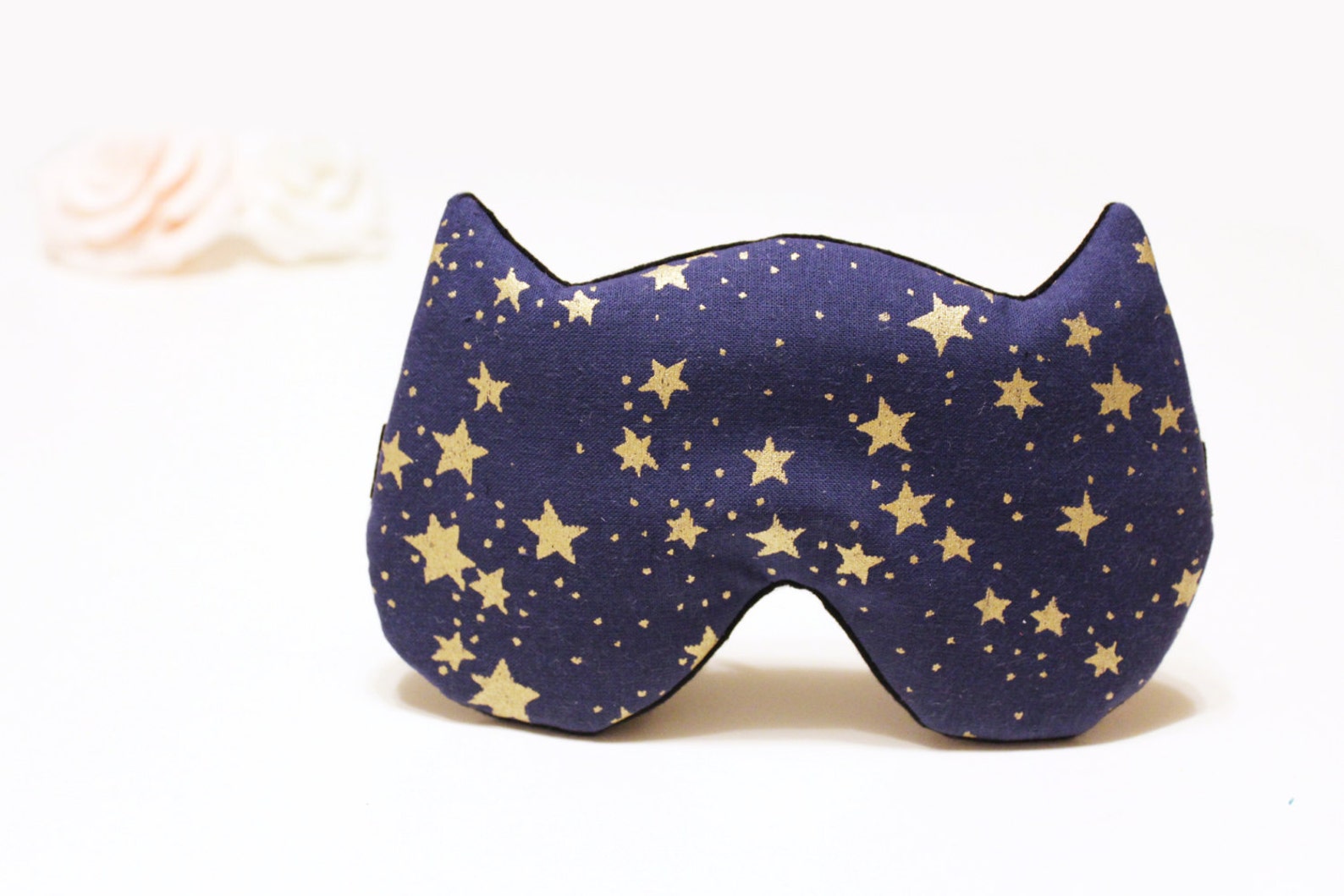 Sweet Dreams Cat Sleep Mask Star Cat Sleep Mask Navy Blue Etsy