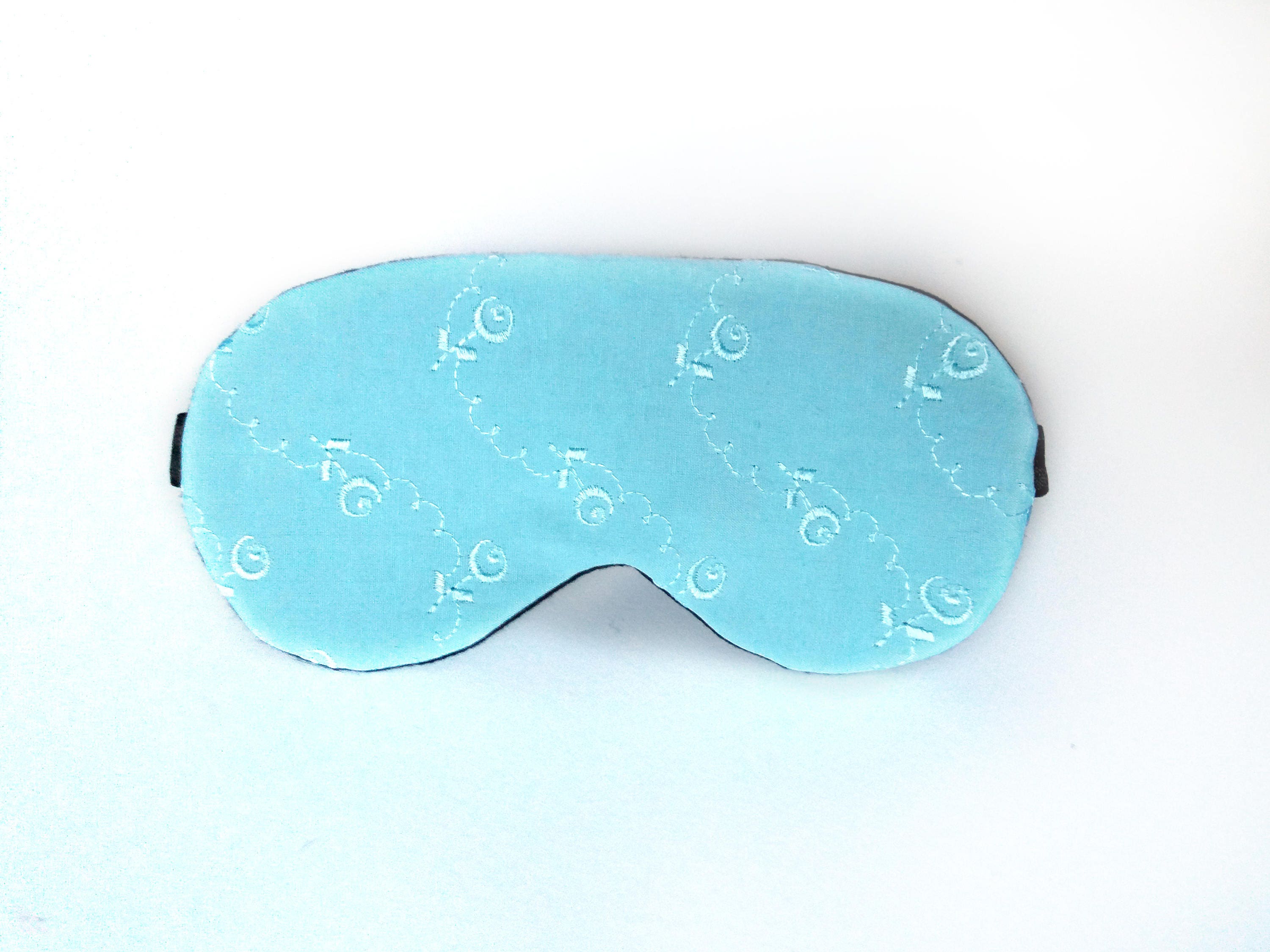 Eye sleep mask Organic cotton eye pillow Blue eye mask Etsy
