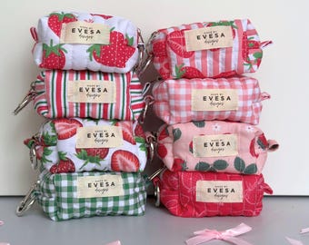 Schlüsselanhänger Münze Beutel, Mini-Schlüsseltasche, Gesteppter kleiner Kartenhalter, Kosmetik Lippenstift Tasche, viele Farben, Geschenk für Sie