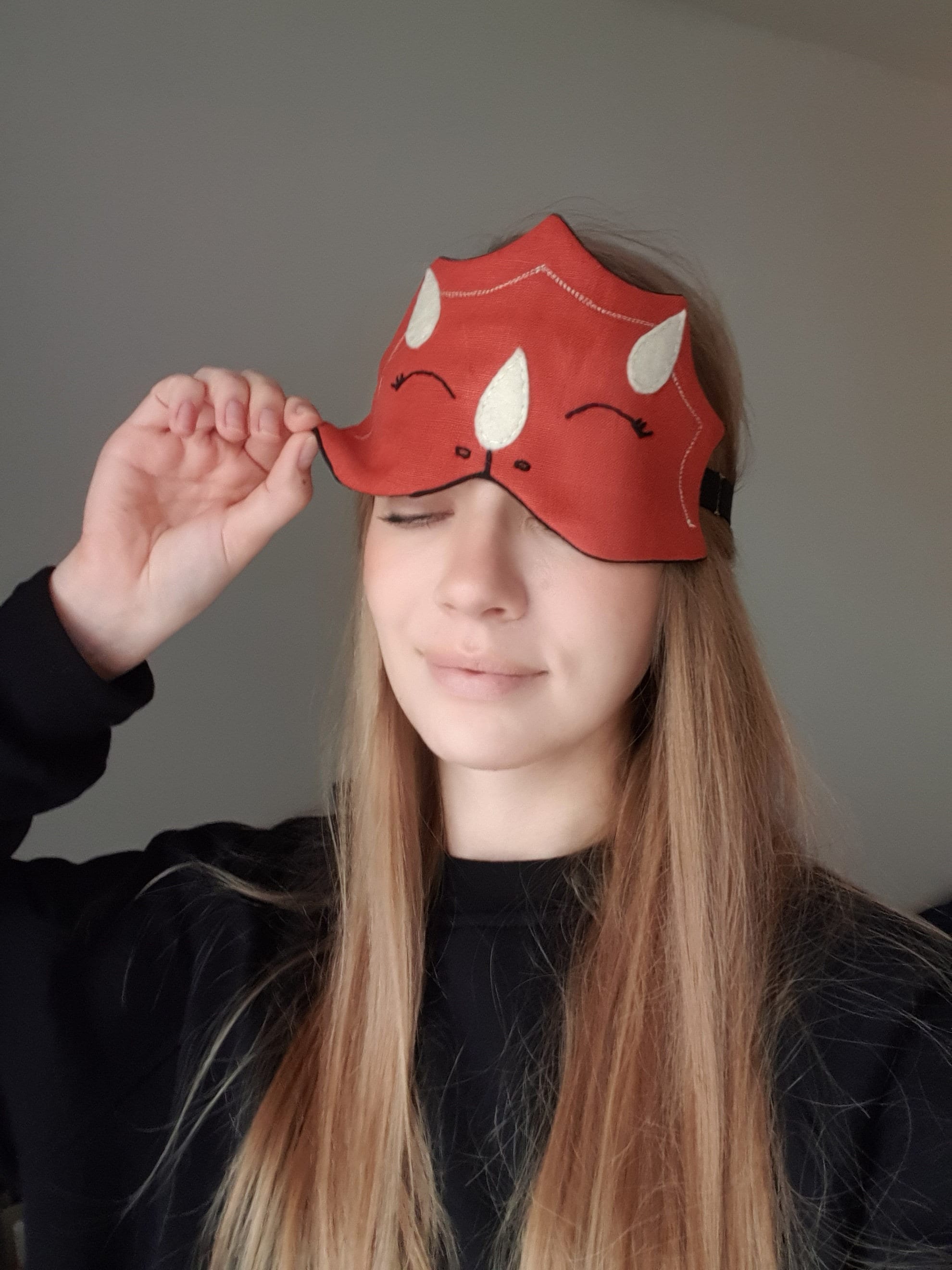 Slaapmasker dinosaurusoog - Triceratops-slaapmasker - Linnen oogkussen -  Biologisch oogmasker kinderen volwassenen - Reismasker - Dierenmasker -  Etsy België, image size:1980x2640