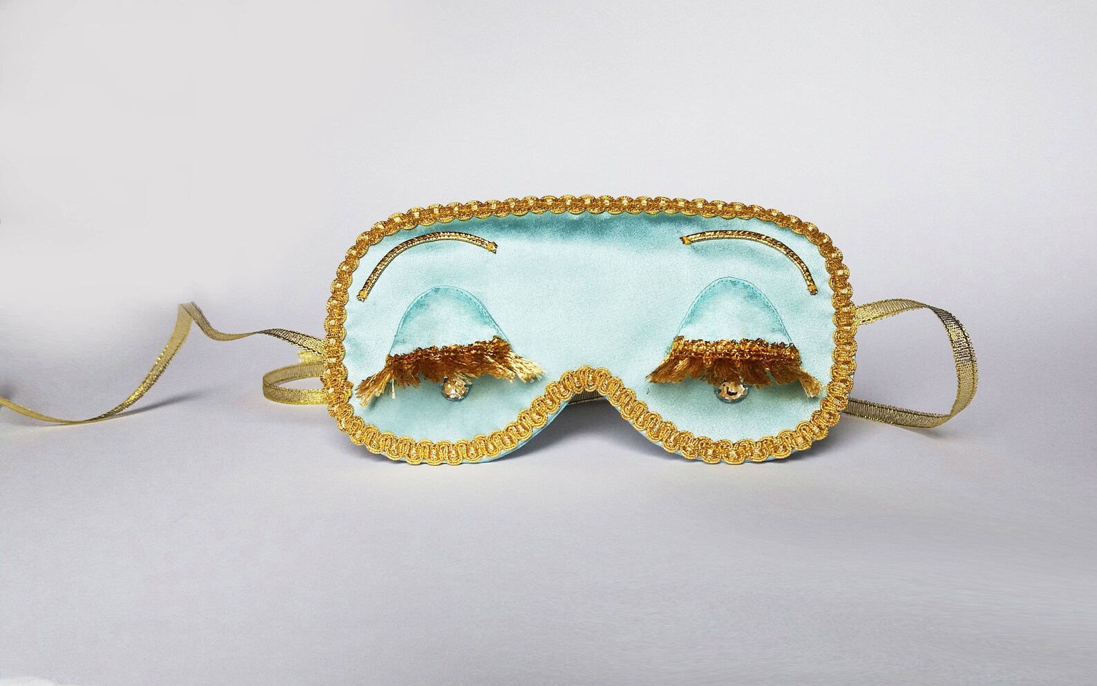 Breakfast at Tiffanys eye mask with crystals Holly Golightly Etsy