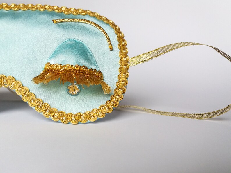 Breakfast at Tiffanys eye mask with crystals Holly Golightly Etsy