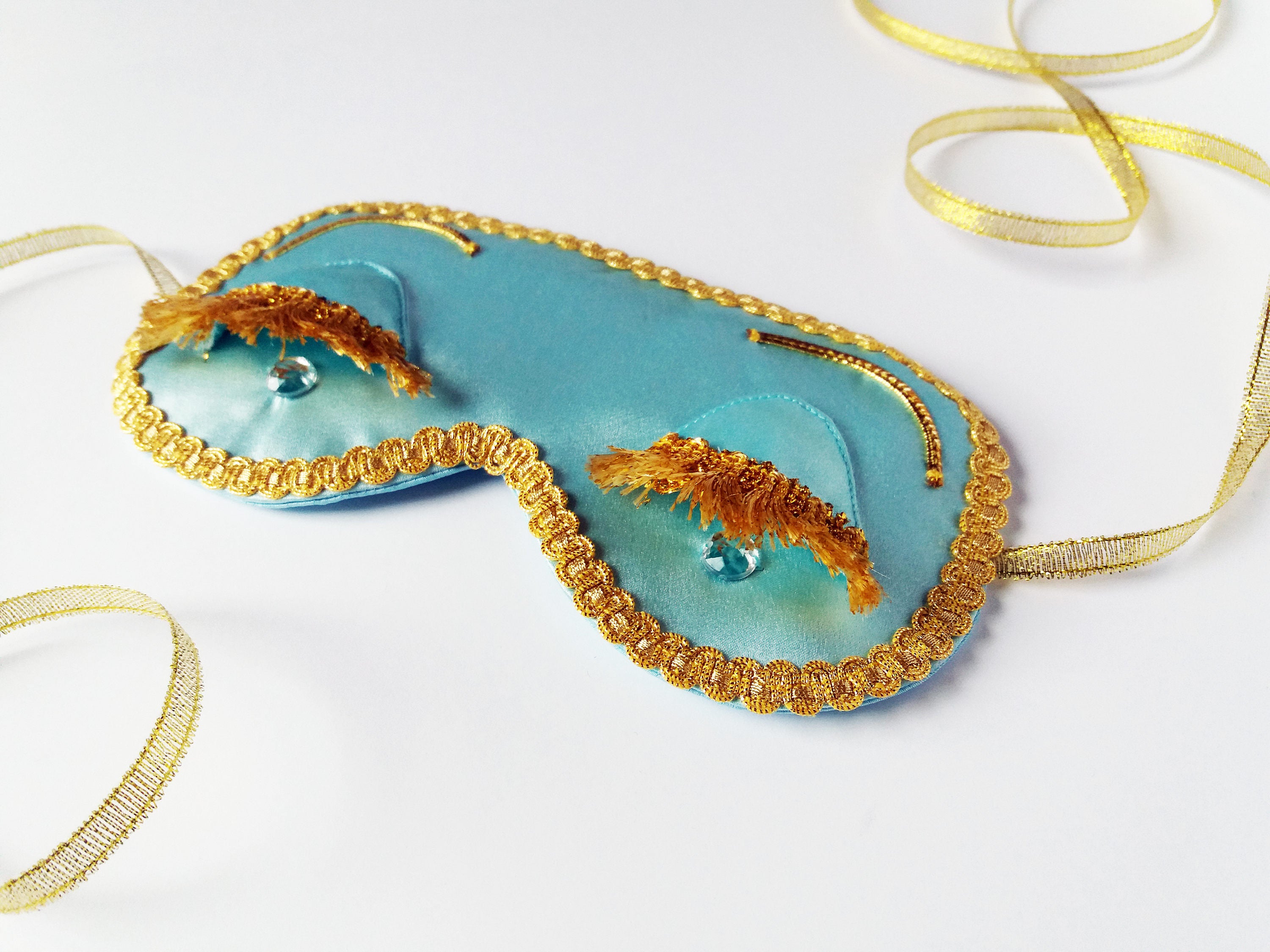 Breakfast at Tiffanys eye mask with crystals Holly Golightly Etsy