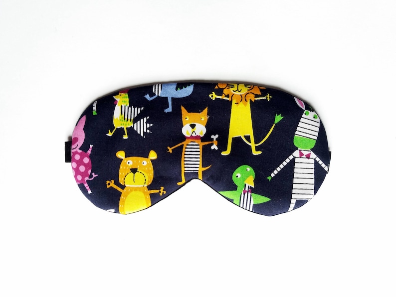Funny Eye Sleep Mask Animal Organic Cotton Eye Pillow Etsy