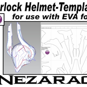 Puede incluir: Una plantilla imprimible para un casco de mago, para usar con espuma EVA. La plantilla incluye una representación 3D del casco y un patrón plano para cortar las piezas.
