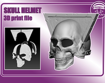 Casco de calavera para cosplay imprimible en 3D