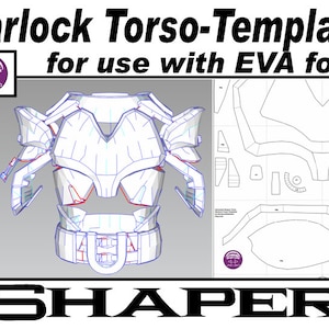 Puede incluir: Una plantilla imprimible para un disfraz de torso de mago, diseñada para usar con espuma EVA. La plantilla incluye diagramas detallados e instrucciones para crear un disfraz detallado y realista.