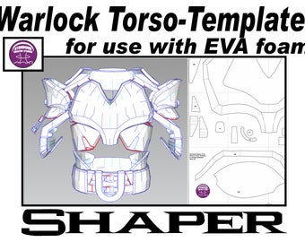 Puede incluir: Una plantilla imprimible para un disfraz de torso de mago, diseñada para usar con espuma EVA. La plantilla incluye diagramas detallados e instrucciones para crear un disfraz detallado y realista.