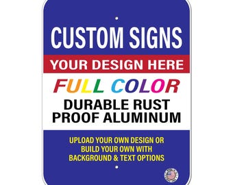 Custom 12x18 inch Aluminum Sign