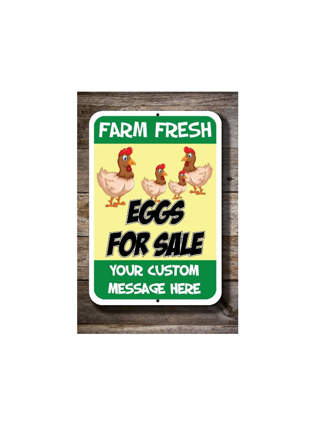 PREMIUM Personalized Farm Fresh Eggs for Sale Sign With Your Etsy