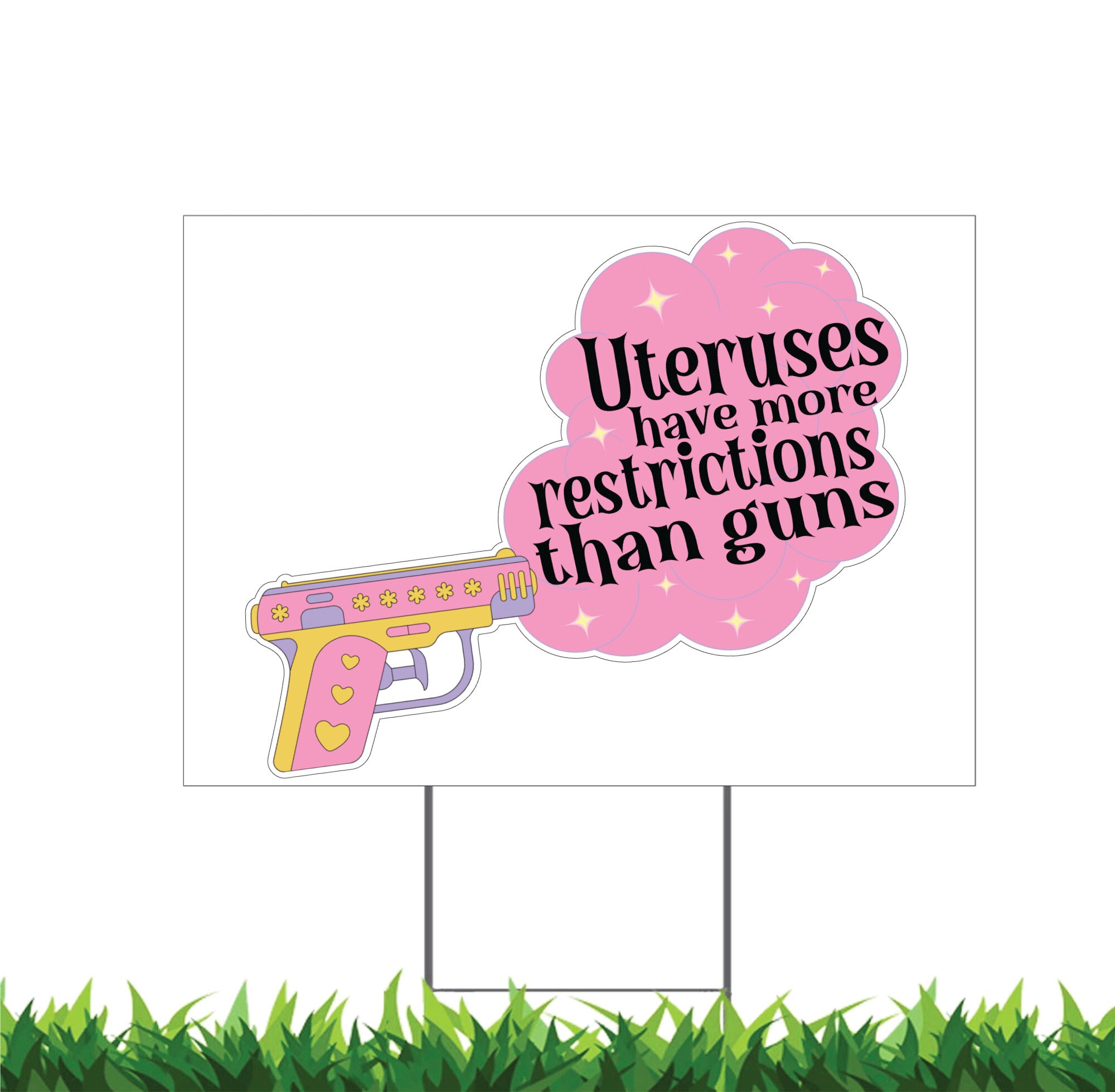 Women's / Uterus Rights Yard Signs 4 VERSIONS uteruses Etsy