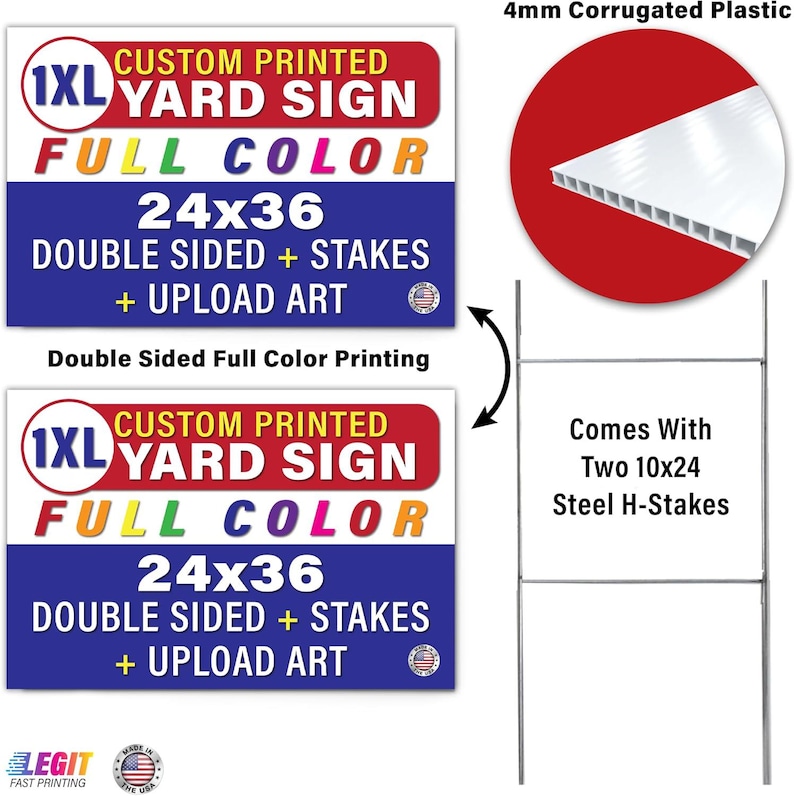 Custom Yard Signs, 36 X 24
