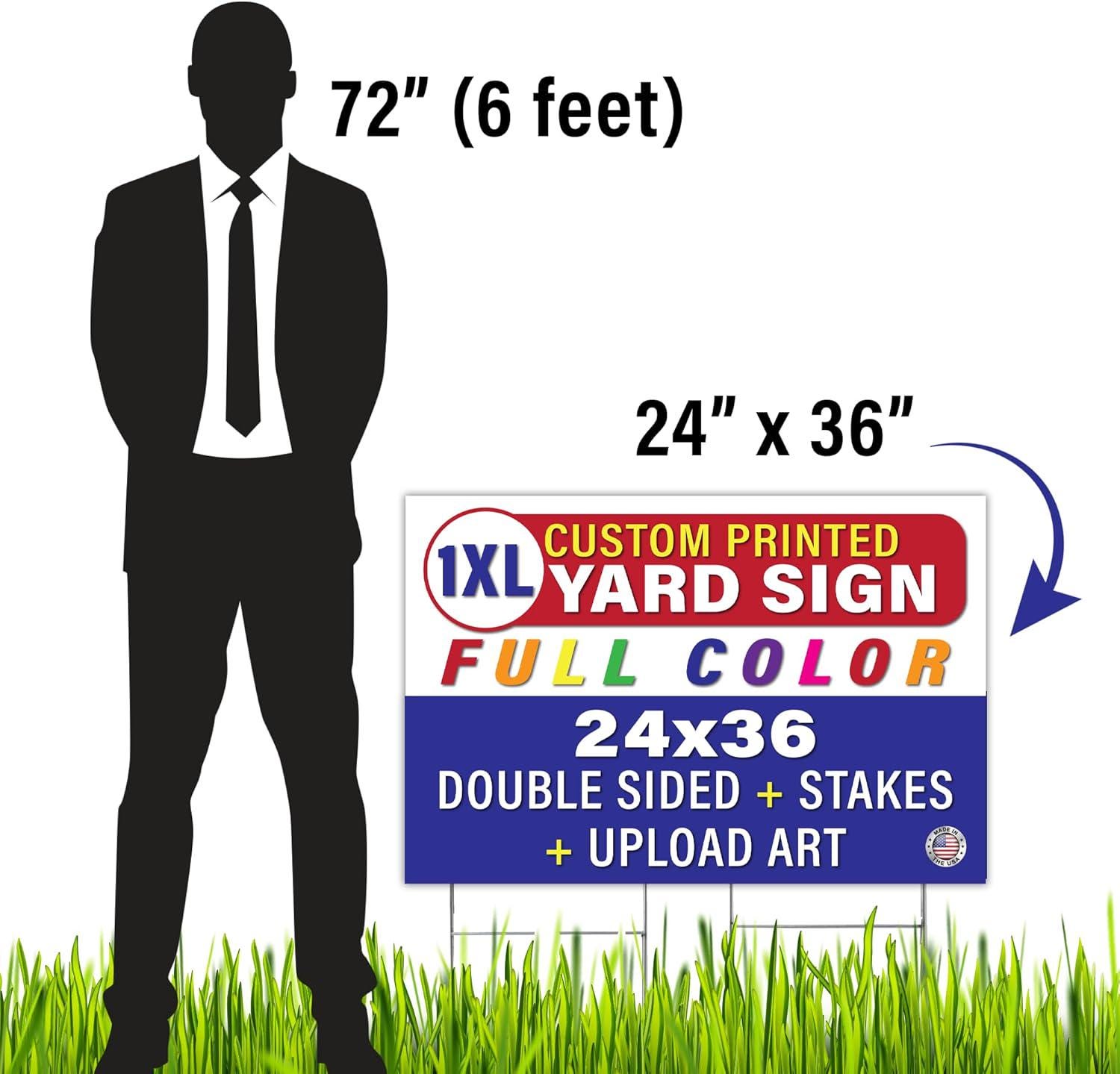 Custom Yard Signs, 36 X 24