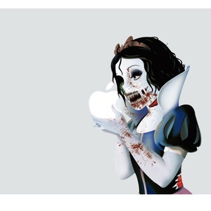 Zombie Snow White (D1061) Decal For Apple MacBook Laminated Vinyl Decal / Sticker