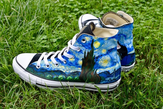 painted converse high tops