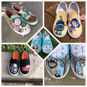 Custom-Designed Children's  Shoes // Hand-Painted // Any Design