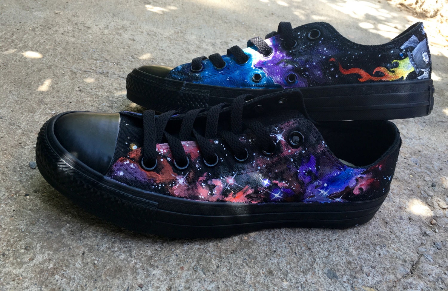 Galaxy best sale painted converse