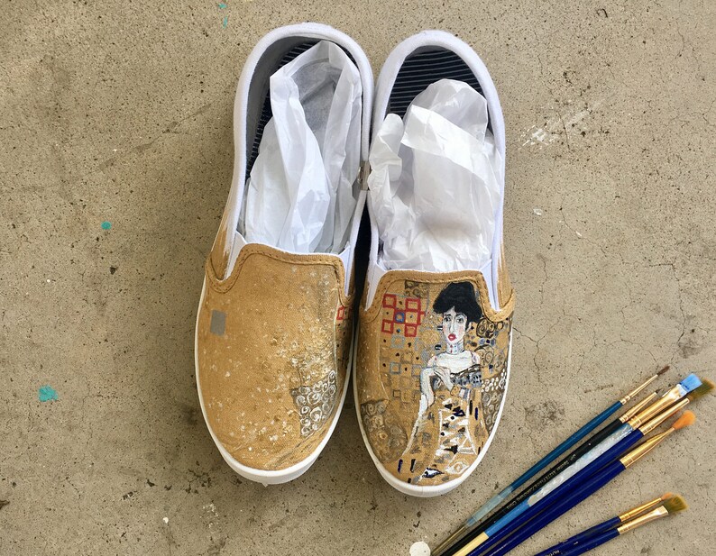 Gustav Klimt Custom HandPainted Shoes // Vans or Standard