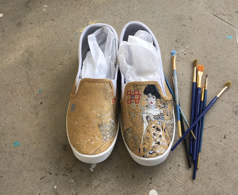 Gustav Klimt Custom HandPainted Shoes // Vans or Standard