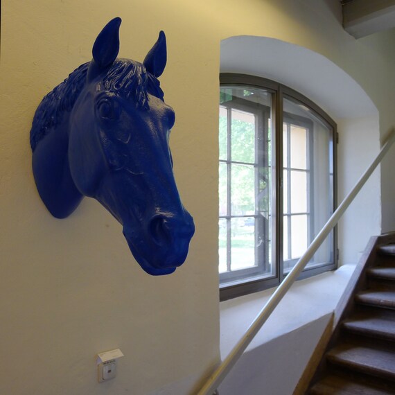 Horse head lifesize plastic / big Horse's head Etsy