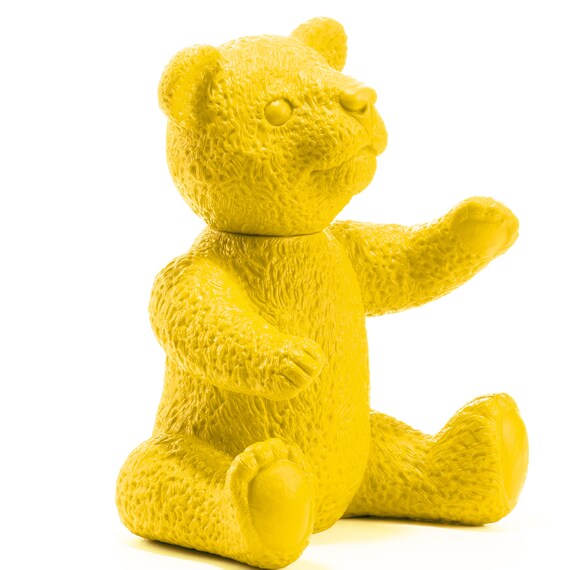 yellow big teddy bear