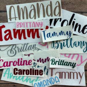 Custom Glitter Vinyl Decal: Personalized Name or Logo image 2
