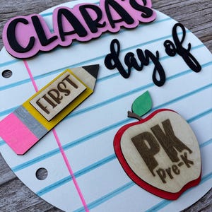 Custom First and Last Day of School Sign: Photo Prop image 7