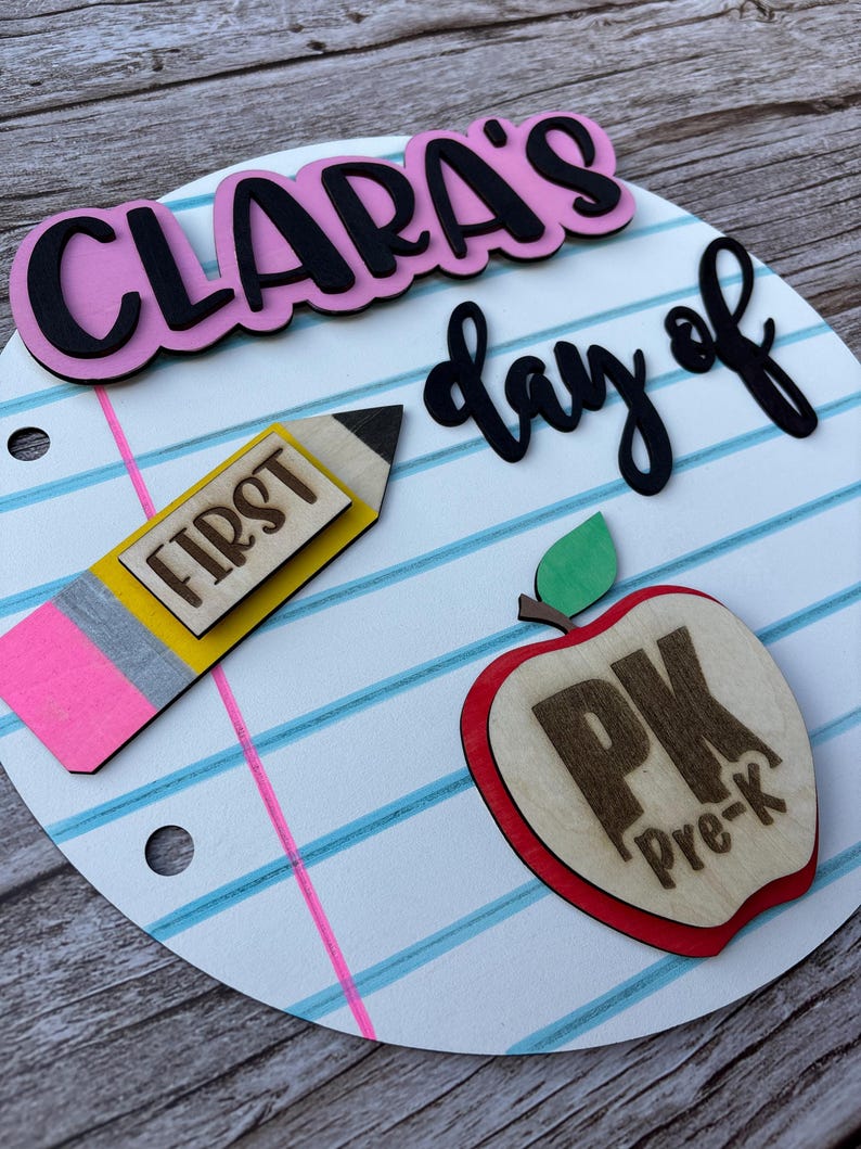Custom First and Last Day of School Sign: Photo Prop image 7