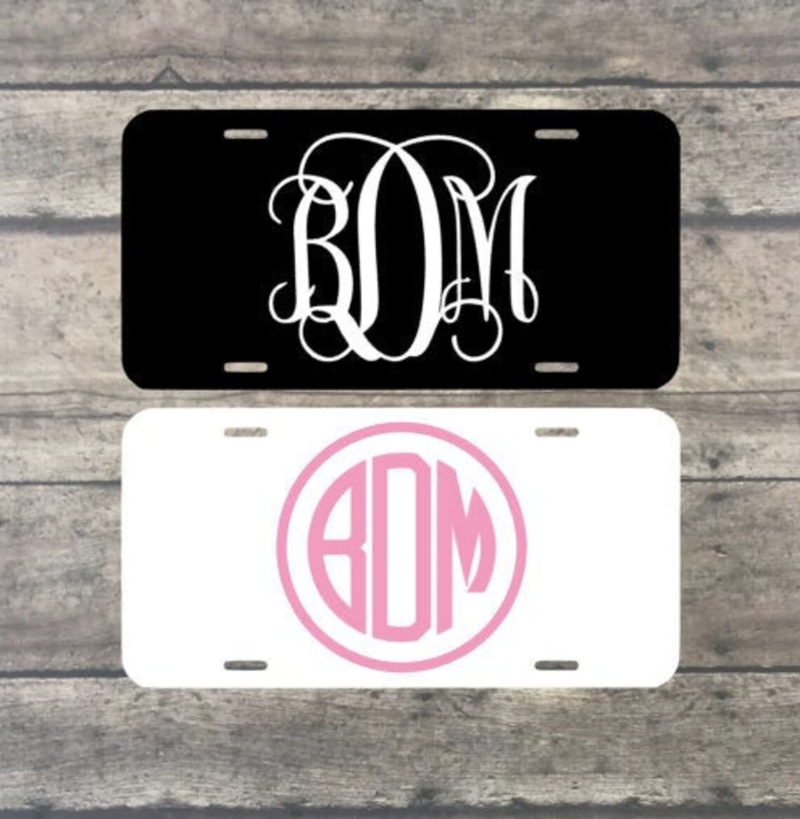 Monogrammed Car Tag Custom Car Tag Monogrammed Tag for Car Etsy