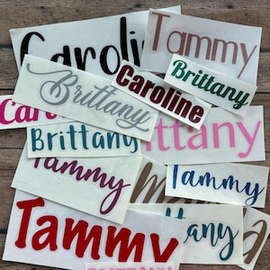 Name Vinyl Aufkleber, benutzerdefinierte Vinyl Aufkleber, Glitzer Namen Aufkleber, Wasserflasche Aufkleber, Laptop Aufkleber, selbstklebender Aufkleber, Monogramm Aufkleber