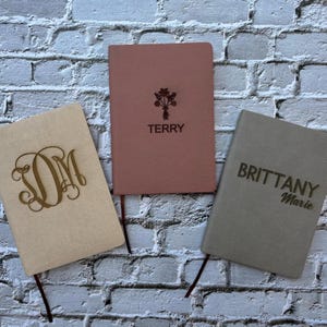 Personalized Engraved Mini PU Leather Journal: Custom Small Notebook