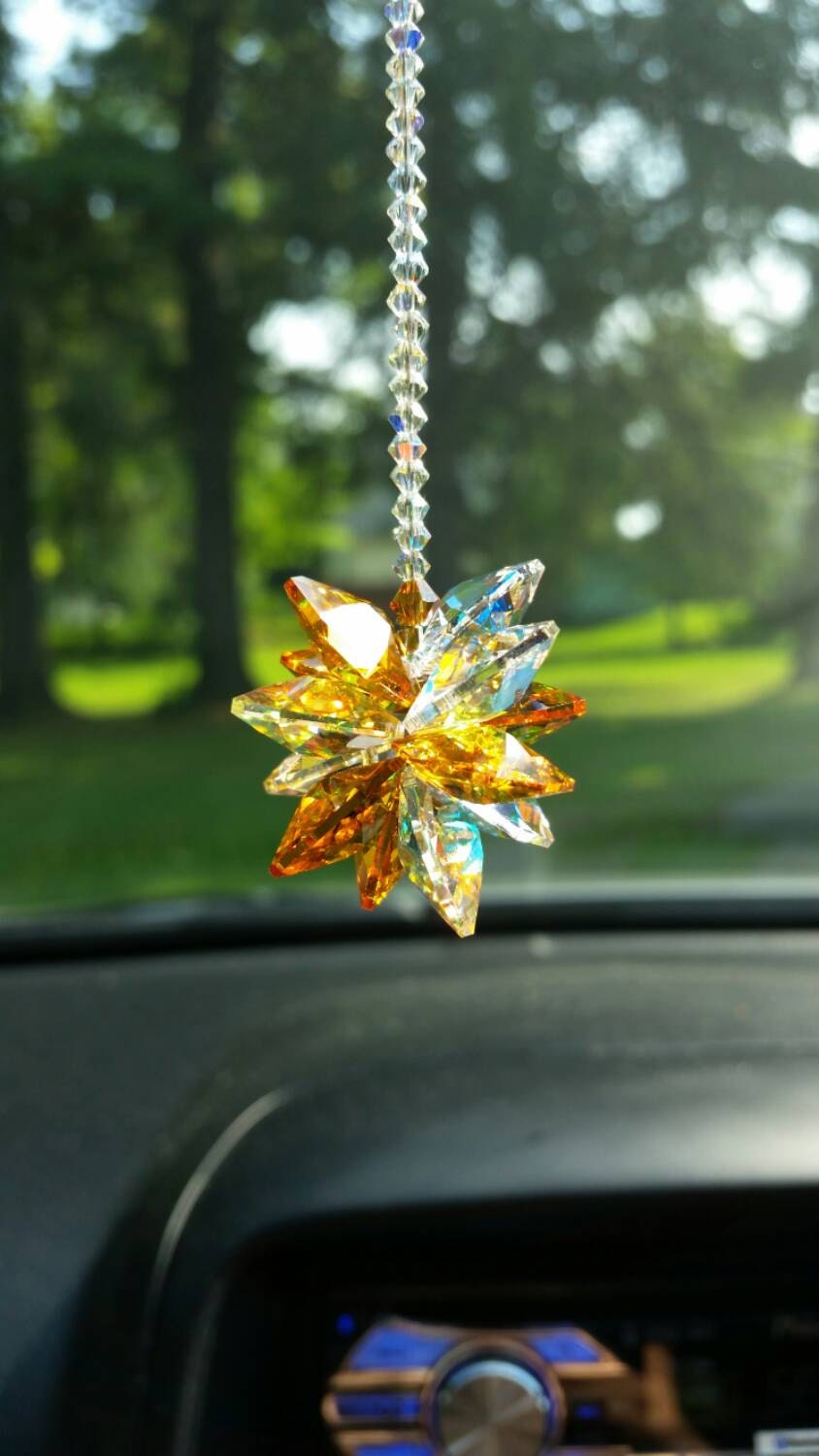 Crystal suncatcher suncatcher for car hanging crystal Etsy