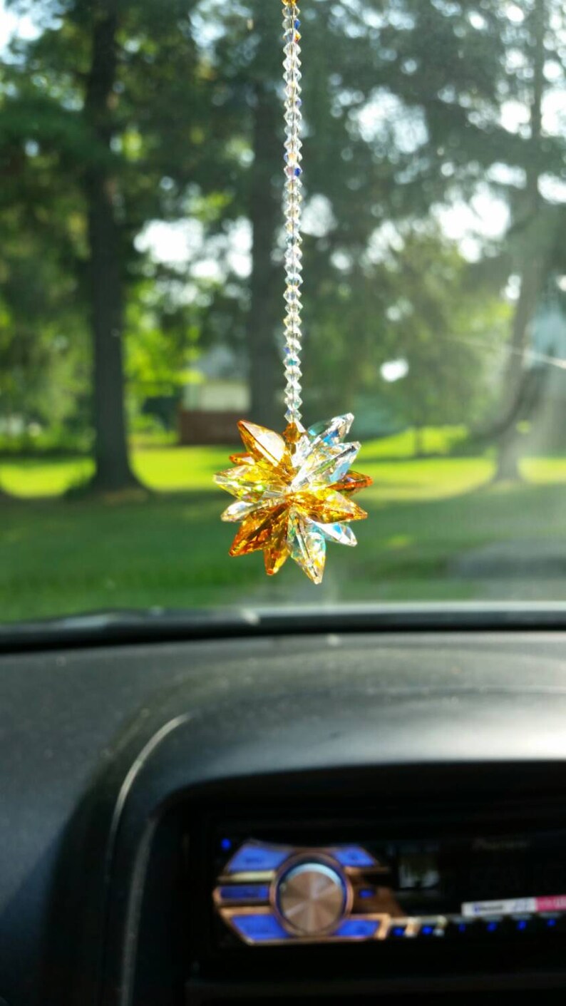 Crystal suncatcher suncatcher for car hanging crystal Etsy