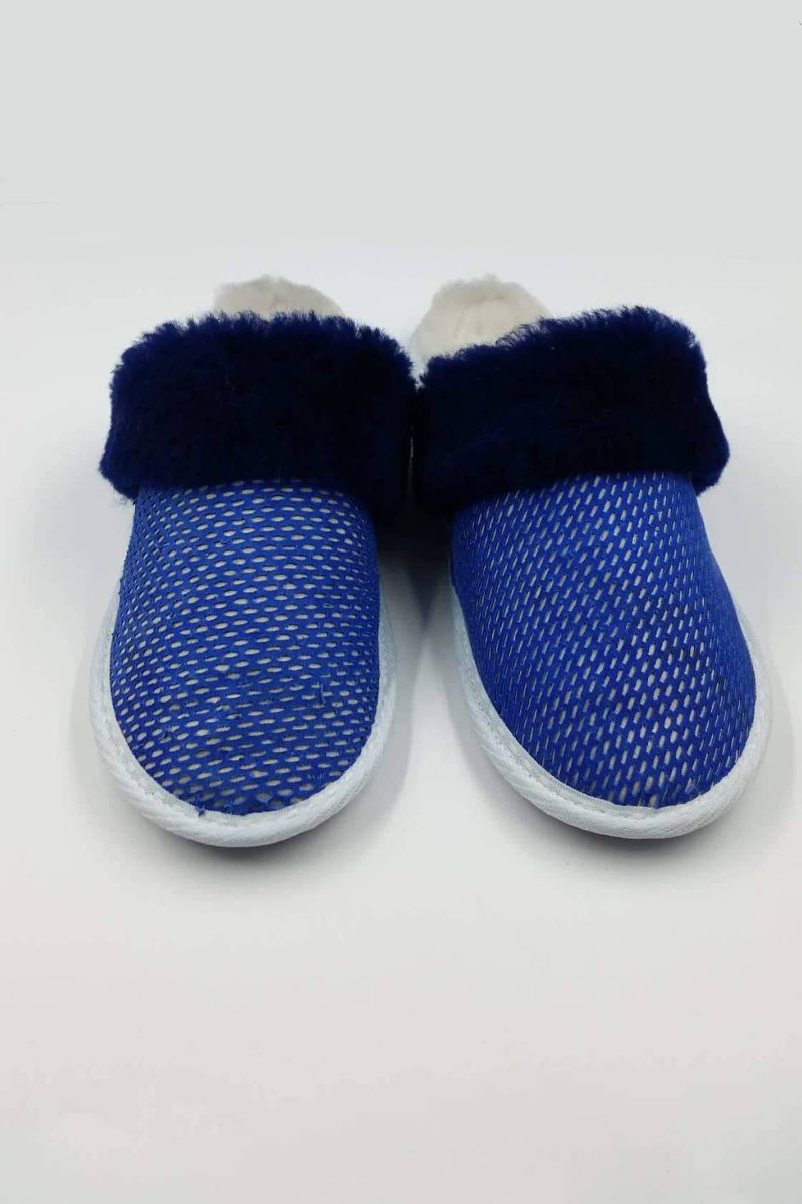 navy blue slippers womens