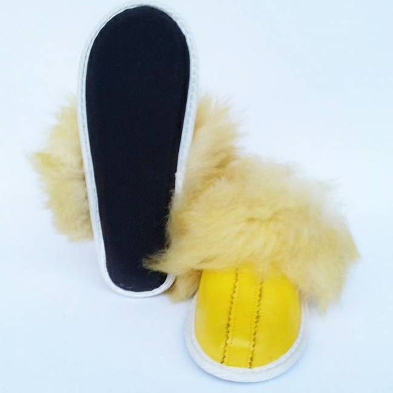 yellow earth slippers