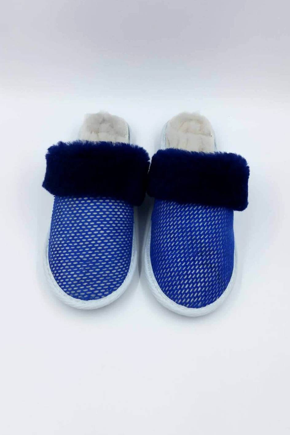 navy blue slippers womens