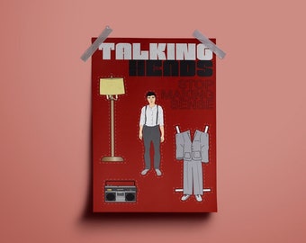 Talking Heads | Stop Making Sense | David Byrne | Vintage Inspired Band Concert Poster