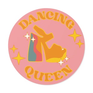 ABBA Dancing Queen Disco Girl Vintage Retro 1970s Vinyl Sticker