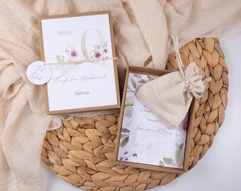 Geschenkbox Geburtstag Geschenkverpackung personalisiert ROSEN Geldgeschenk Wunscherfüller