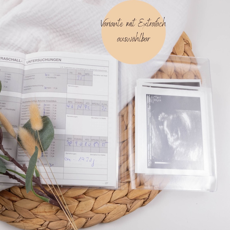 Mutterpass Hülle Mutterpasshülle personalisiert NATURE 1 Schutzhülle Graspapier Geschenkidee zur Schwangerschaft Bild 7