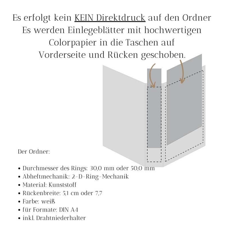 Kindergarten Ordner WALDTIERE Kindergartenordner Grundschulordner personalisierbar mit Namen Bild 6